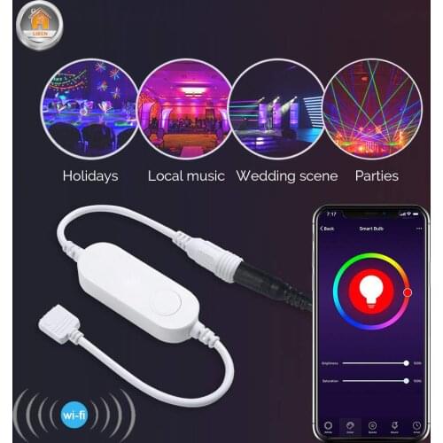 Alexa WIFI RGB Light Strip Controller Smart Wireless Remote Control LED Tuya Smart Life APP Voice Control Google Home Smart Home