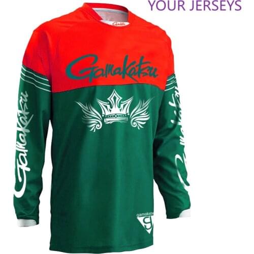 Gamakatsu Outdoor Long Sleeve Fishing Shirt Quick-drying Travel Running Jacket Mens Clothing Sun Clothes Pesca