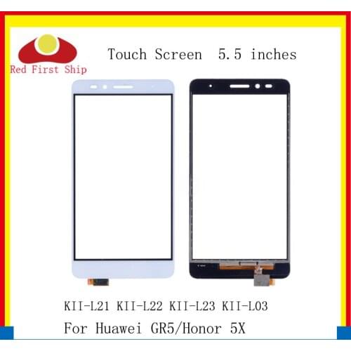 10Pcs/lot Touch Screen For Huawei Honor 5X Touch Panel Sensor Digitizer Front Glass Outer GR5 Touchscreen NO LCD KII-L21