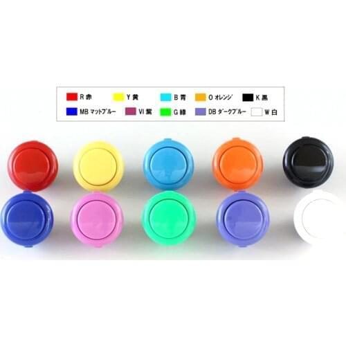 12PCS Official Original Sanwa Push Button OBSF-24 24mm Round Arcade Switch Durable Microswitch Joystick DIY Parts
