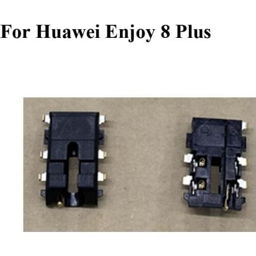 2PCS Earphone Jack For Huawei Enjoy 8 Plus FLA-AL10 Audio Headphone Jack Earpiece Hole Module Replacement Black Enjoy8 plus