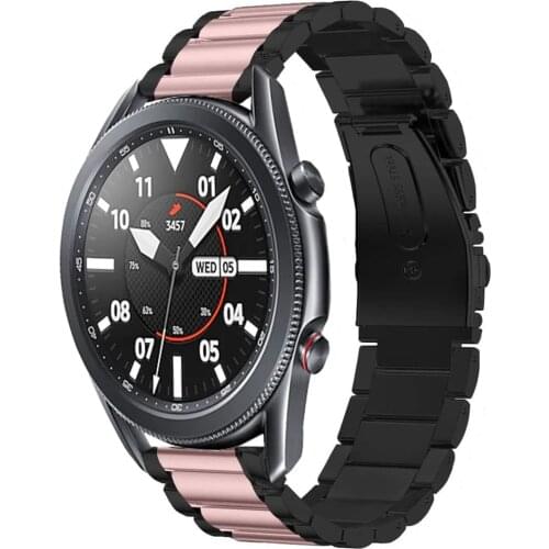 20mm 22mm bracelet for samsung galaxy watch 3 45mm 41mm band Stainless Steel Metal strap for galaxy watch 46mm active 2 bands