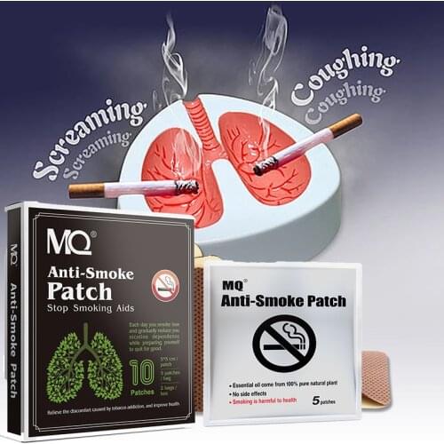 Anti Smoke Patches Natural Herbal Nicotine Patch 50 Pieces/10 Bags Stop Smoking Plaster Control the Desire for Cigarettes