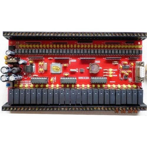 Free shipping PLC 51 industrial control board FX1N 60MR / 60MT module ,Download online monitoring power keep text