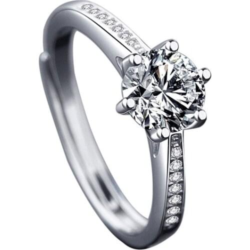 Moissanite diamond ring sterling silver couple ring for men and women for marriage proposal wedding ring for girlfriend