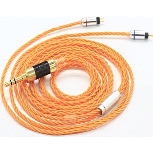 Diy earphone cable silver plated wire mmcx/0.78mm/IE80/A2DC/IM50