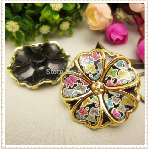 DT61016 New Arrival, Hot 10pcs flower resin buttons handmade diy accessories, garment accessories, DIY accessories materials
