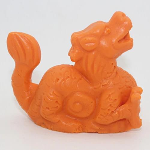 Soap mold/handmade soap mold/silicone mold/die/soap die auspicious dragon candle