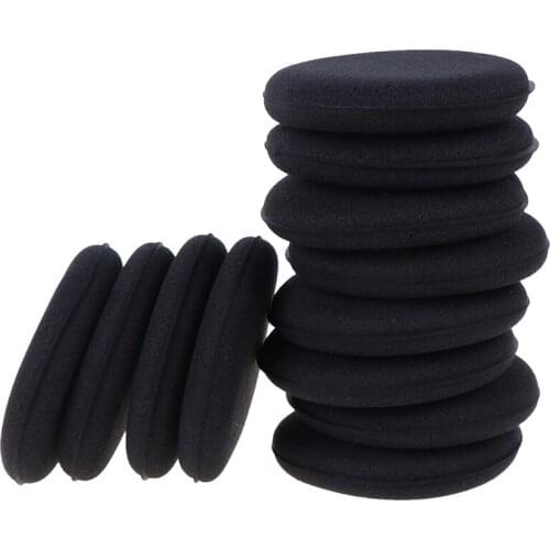 Hot sale 12pcs High Density Foam Sponge Auto Detailing Applicator Pad Best For Waxing and Polishing