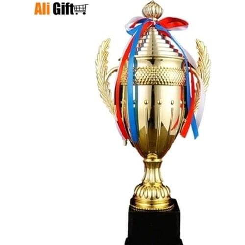 Hot Sale Sports Athletic Dance Match Prize Award Trophy Cups Golden Plated Metal Cup Trophy Sports Custom Trophies Award Medals