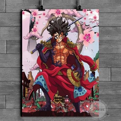 Canvas Anime Luffy Pictures Home Manga Decoration Paintings Poster HD Prints Wall Art Modular Living Room