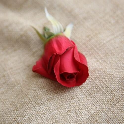 10PCS/Lot Simulation Rose Buds 4.5CM Rose Bud Artificial Silk Flowers Heads for DIY Home Decoration Wedding Flower Wreath Roses