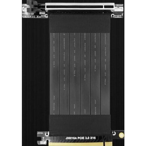 PCIe Riser Cable, 3.0 x16 PCI Express Riser Extender, Flexible High Speed 90 Degree GUP Riser Cable for Graphics Card Vertical