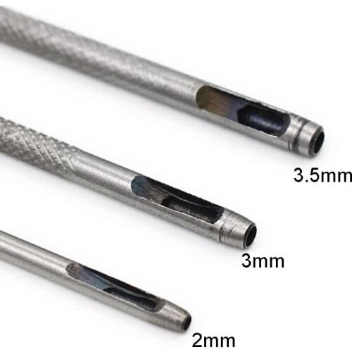 Leather Tool Oval shape Hollow Hole Punch Cutter Belt Watch Band Gasket Craft Watches Accessories Repair Tools & Kits