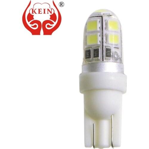 KEIN 10PCS W5W led T10 silicone 9smd auto car light 194 2835 indicator Reading Interior Lighting Vehicle Signal Lamp car styling