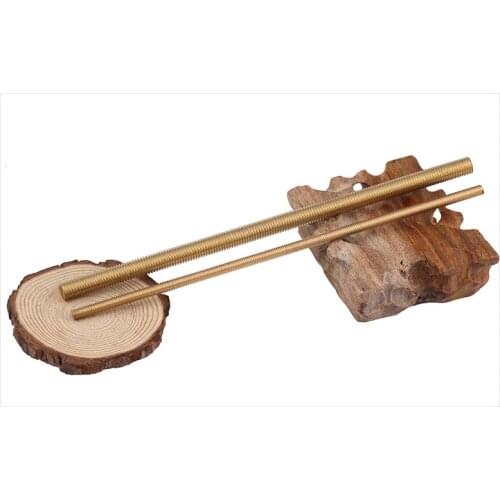 Brass Copper screw double head Brass tooth bar Copper M2 M2.5 M3 M4 M5 M6 M8 M10 M12 M14 M16 M18 M20 screw full tooth screw rod