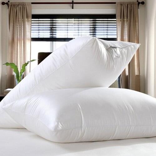 Single pillow 95% white goose down pillow 74*48cm white filled 22 oz Fill power 800+ white goose down free shipping