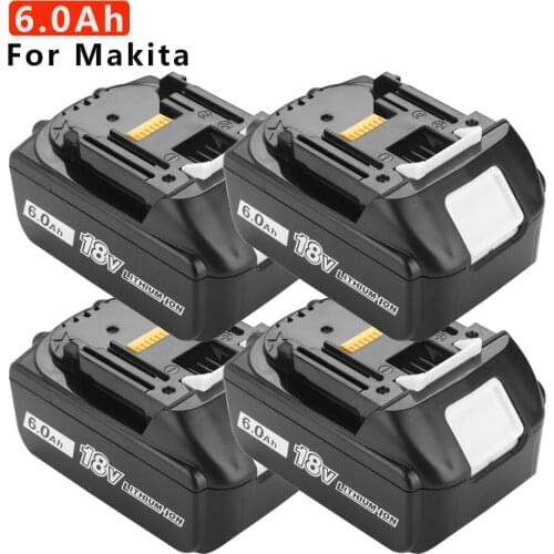 BL1860 Rechargeable Batteries18V 6000mAh Lithium Ion for Makita 18v Battery 6Ah BL1840 BL1850 BL1830 BL1860B LXT400