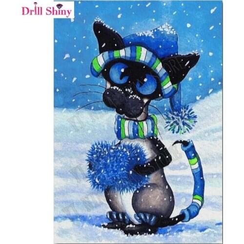Full drill ,DIY,Diamond Painting 5D,cat,animal,Needlework,Diamond Embroidery,Cross Stitch,Round Rhinestone,Home Decoration,Art