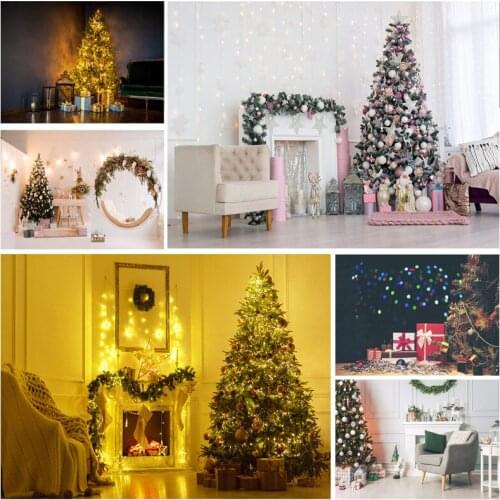 SHENGYONGBAO Christmas Indoor Theme Photography Background Christmas tree Children Backdrops For Photo Studio Props 21522 DHY-02