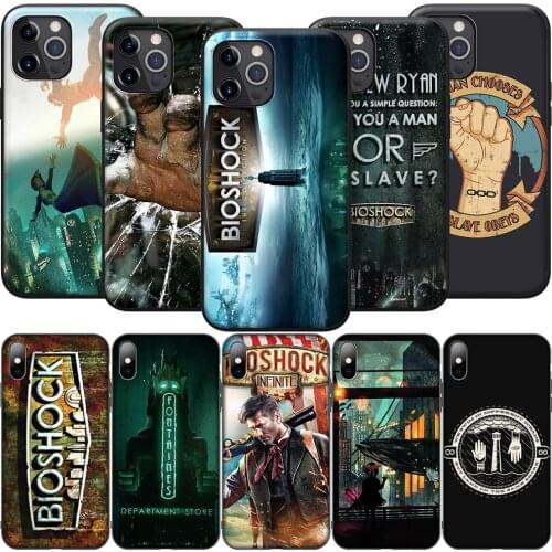 GX37 Bioshock Silicone Soft Case for iPhone 12 Mini 11 Pro XS Max XR X 8 7 6 6S Plus 5 5S SE 2020