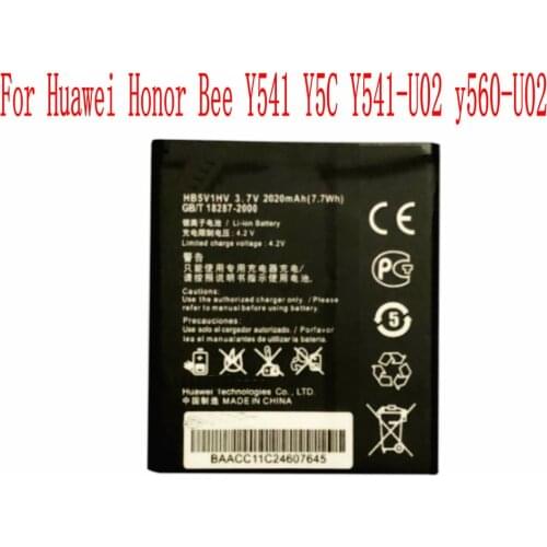 High Quality 2020mAh HB5V1HV Battery For Huawei Honor Bee Y541 Y5C Y541-U02 y560-U02 Cell Phone