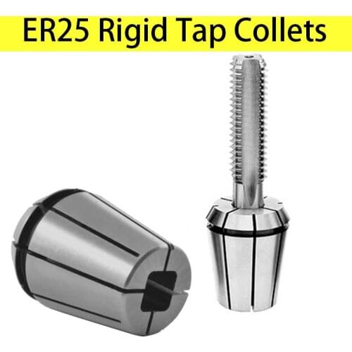 ER Rigid Tap Collets Tapping Collet Taps ER25 ERG 25 Square Drive Tapping ER Collet DIN 6499 Machine Taps collets Milling Tools