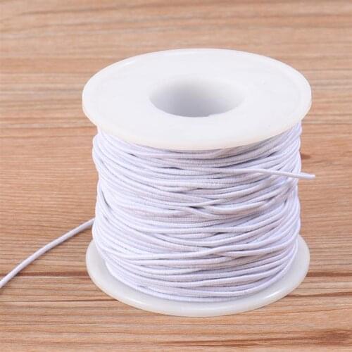 1 Roll 50M Elastic Line Wearing Band Handmade Beads DIY Manual Wiring Line Beading Cord Soft Rope for Bracelet Jewelry Clothes