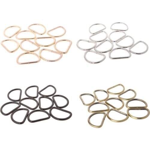 10pcs 38mm Inner Width Metal Non Welded D Ring Buckle For Backpacks Bags Straps 10pcs