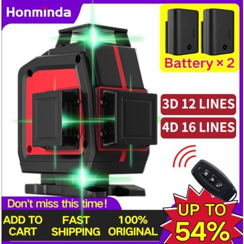 16 Lines Laser Level 4D/3D Self Leveling Laser Self-Leveling Laser Level 360 Horizontal & Vertical Cross-Line With Magnetic Base