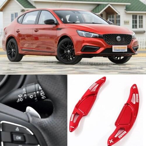 2pcs High Quality Aluminum Car Steering Wheel Shift Paddle Shifter Extension For MG GS 17-18 MG GT 14-18 MG6 13-18