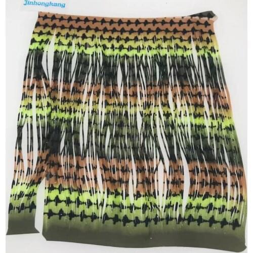 Fishing Lure Silicone Skirt Layers,Silicone Skirt Material for Tackle Craft, DIY Spinner, Rubber Jigs, Buzzbait---133