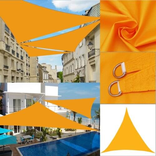 6X6X6M 4200D Waterproof Regular Triangle Shade Sail Garden Terrace Canopy Swimming Camping Yard Sail Awning Garden Parasol
