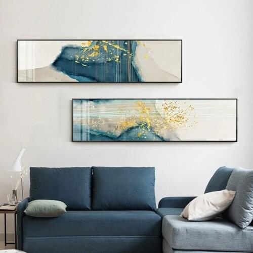 Abstract Geometric Patchwork Watercolor Golden Spot Modern Nordic Style Decorative Picture Canvas Wall Art Poster for Room Decor