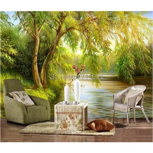 Free shipping custom 3D large mural bedroom living room TV backdrop wallpaper landscape painting restaurant