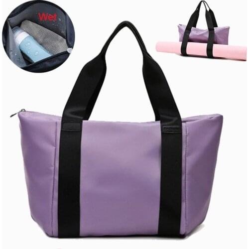 Large Womens Gym Sports Bag Fitness Dry Wet Handbags Swimming for Women Shoes Training Waterproof Outdoor Yoga Handbag X026