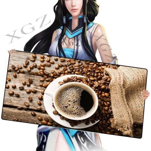XGZ Vintage Sack and Coffee Game Large Mouse Pad Player Computer Mousepad Office Desk Keyboard for Csgo XXL