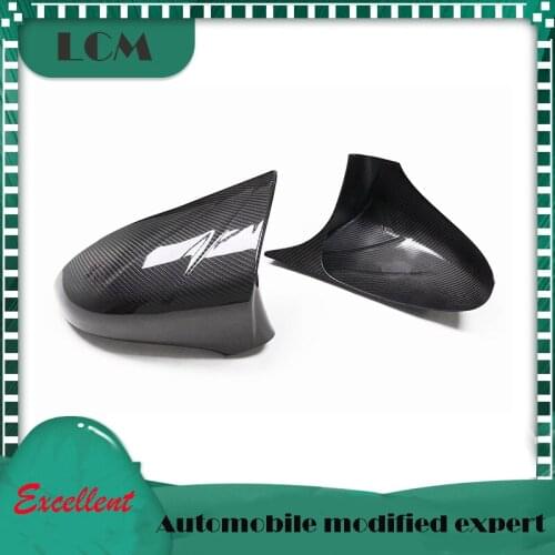 Add On/Replacement Style Gloss Black Carbon Fiber Car Side Rearview Mirror Cover For-Lexus NX IS LS CT GS RC/RCF 2011-2016 L/RHD