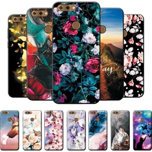 For ZTE Blade V9 Vita Case Rose Flowers Fashion Back Cover 5.45" For ZTE V9 Vita Case ZTE V9 Vita Bumper Soft TPU Silicone Cover