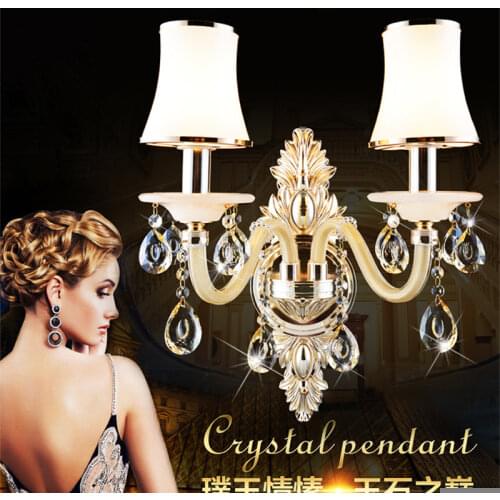 European Retro fine wall lamp for Bedroom corridor study room free shipping wall light Including bulb LED light