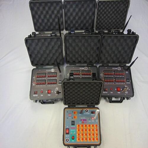 DC24W 144Cues Fireworks Remote 433MHZ Lighting Effect 12V Wedding Equipment 500M Wireless Switch Electric Wire Professional Stag