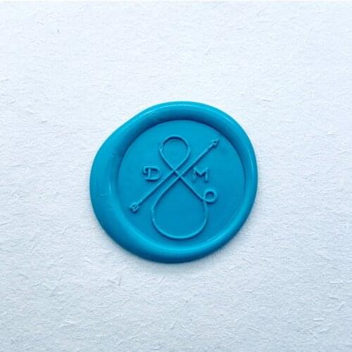 Custom Initials Arrow Wax Seal Stamp Kit - Personalized Wedding Invitation Sealing Wax Stamp Kit - Wax Stamp - Custom Initials W