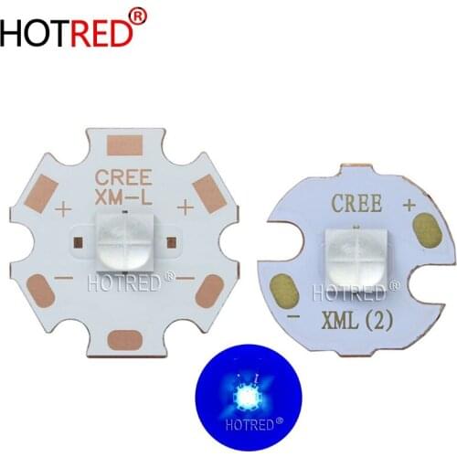 China CREE XHP50.2 3V 2nd generation Epileds Blue 450-460nm LED Bead 5050 Diode Lamp 3V Version 6A on 20mm 16mm DTP Copper MCPCB