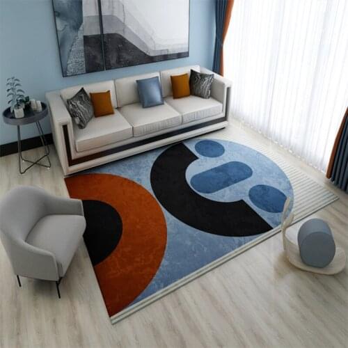 Modern Area Rugs Geometric Stripe Palor Floor Mat Blanket Non-slip Carpet for Living room Beside Child Play Area Rugs Home Decor
