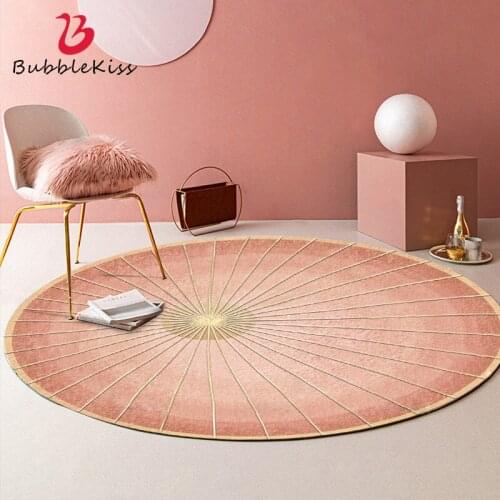 Bubble Kiss Lamb Wool Carpets For Living Room Thicken Coffee Table Bedroom Bedside Round Fluffy Rug Soft Comfort Home Floor Mat