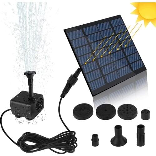 Mini Solar Fountain Pump Solar Water Pump Power Panel Kit Solar Panel Water Pump for Garden Pool