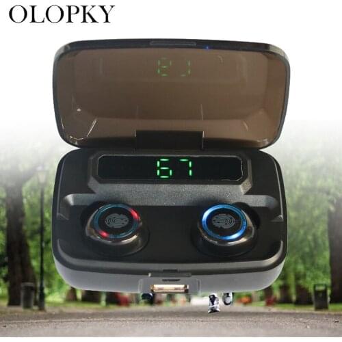 New TWS Earphone LED Digital Display Touch 5.0 8D IPX7 Waterproof Mini Wireless Bluetooth Headphones PK X18 Q32 Binaural HD Call