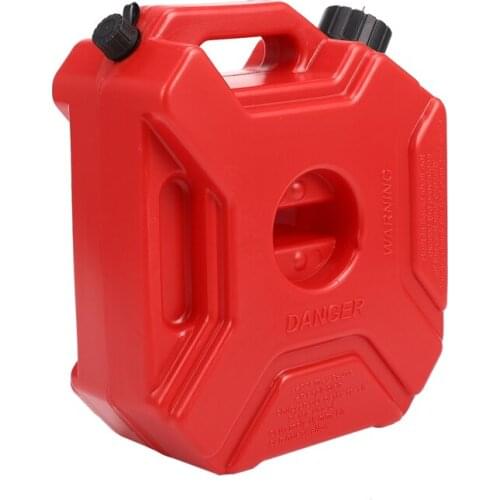 5L Plastic Jerry Cans Gas Fuel Tank SUV Motorcycle + Mounting Kit