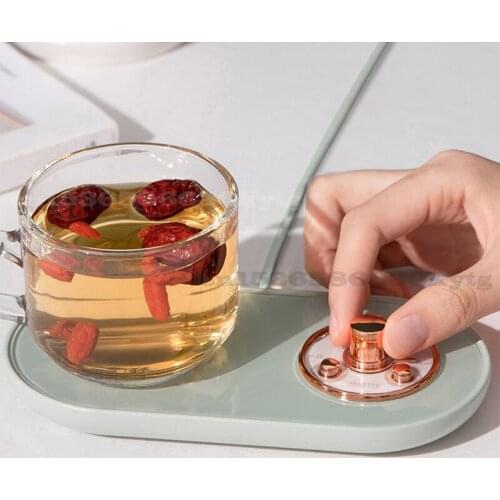 USB Cup Heater Cup Warmer Hot Plate Smart Thermostatic Cup Coaster 3 Gear Appointment Heating Mat Pad For Coffee Milk Tea