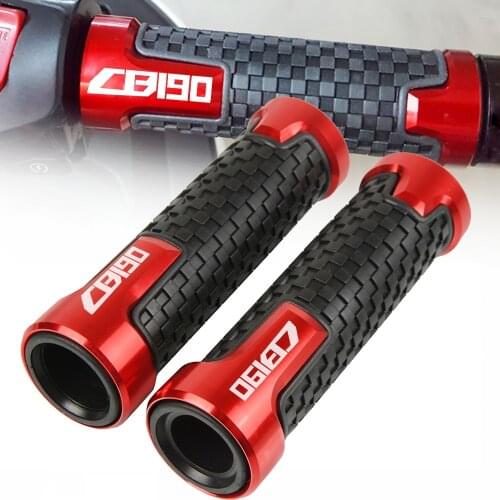 For HONDA CB 190 CB190R CB 190R CB190 2015 2016 2017 2018 7/8 22MM Motorcycle Handle Grip Handlebar Grips Accessories With Logo